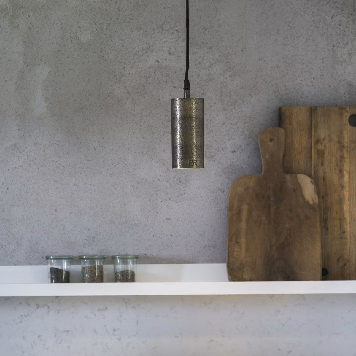 Ample Fönsterlampa Rustik guld 7cm