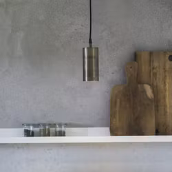 Ample Fönsterlampa Rustik guld 7cm