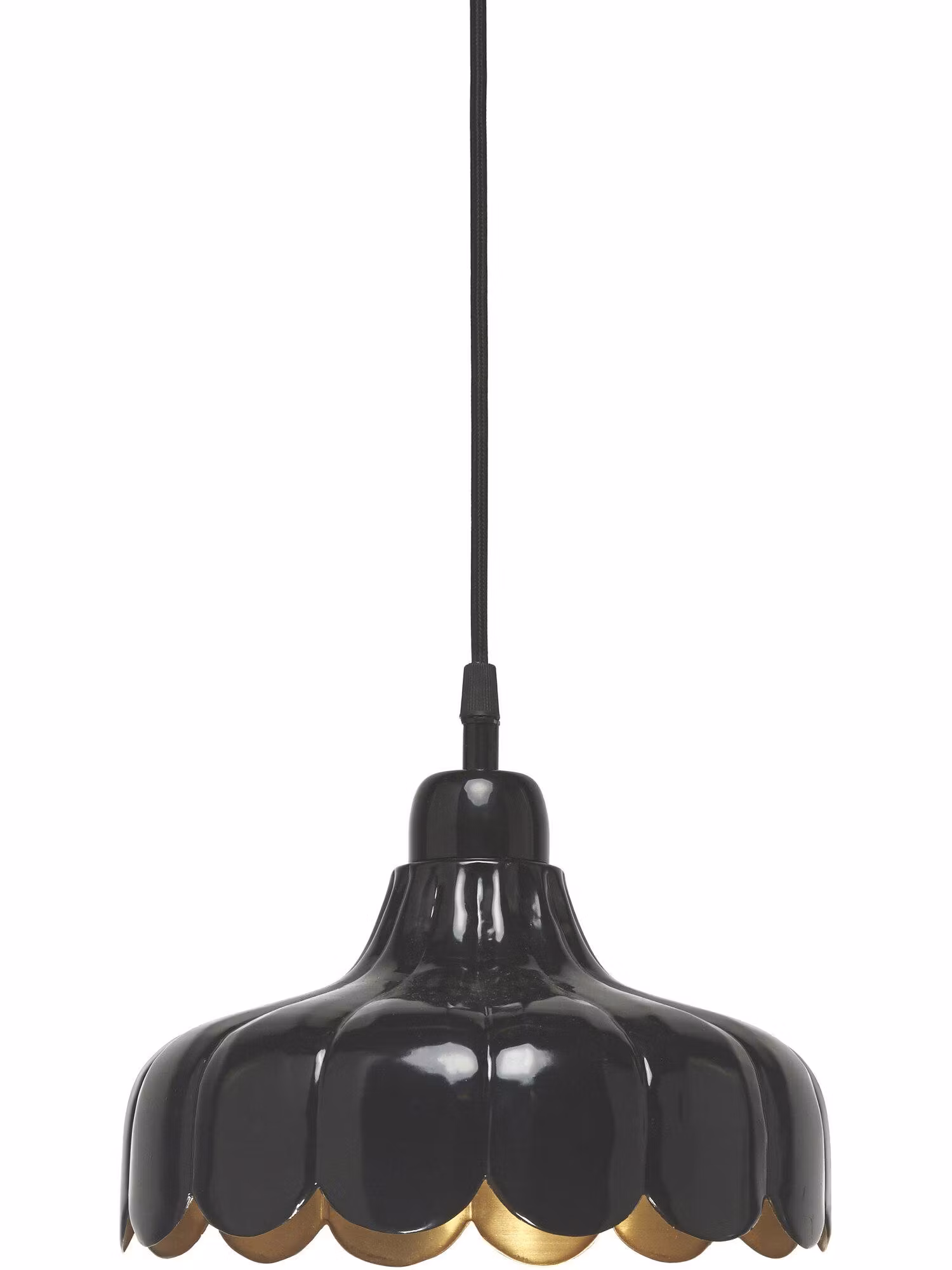 Wells tak/fönsterlam Svart 24cm