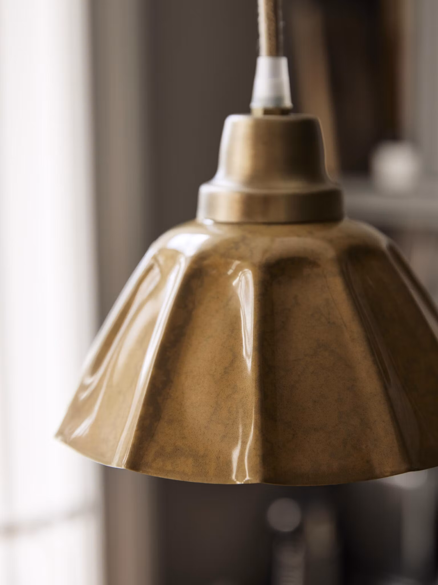 Ester fönsterlampa Senap 18cm