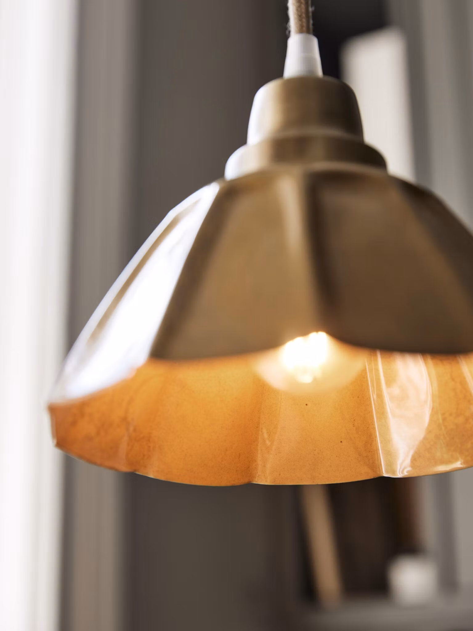 Ester fönsterlampa Senap 18cm
