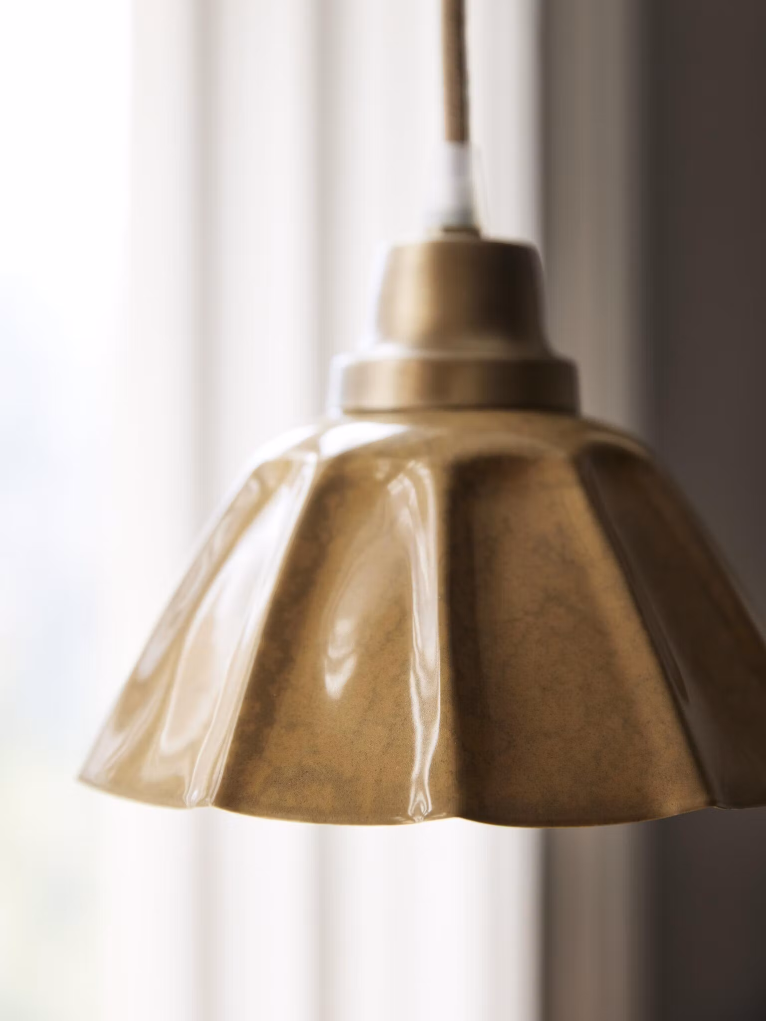 Ester fönsterlampa Senap 18cm