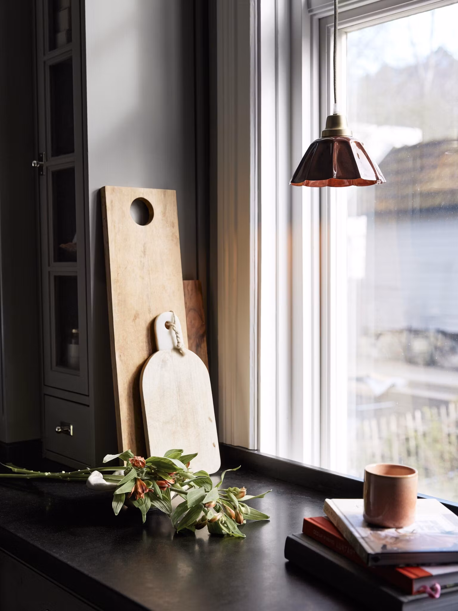 Ester fönsterlampa Terrakotta 18cm