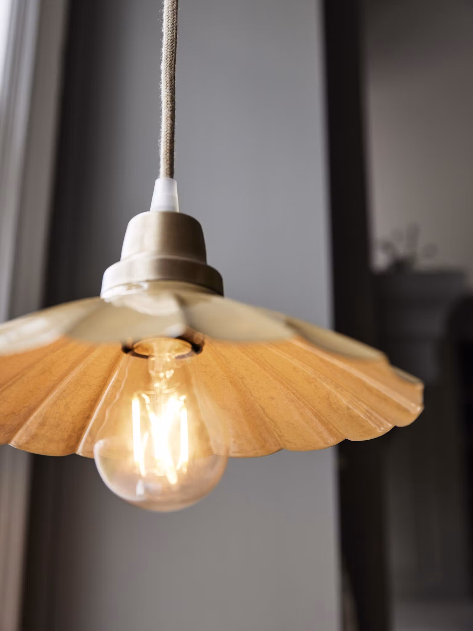 Ester fönsterlampa Senap 24cm