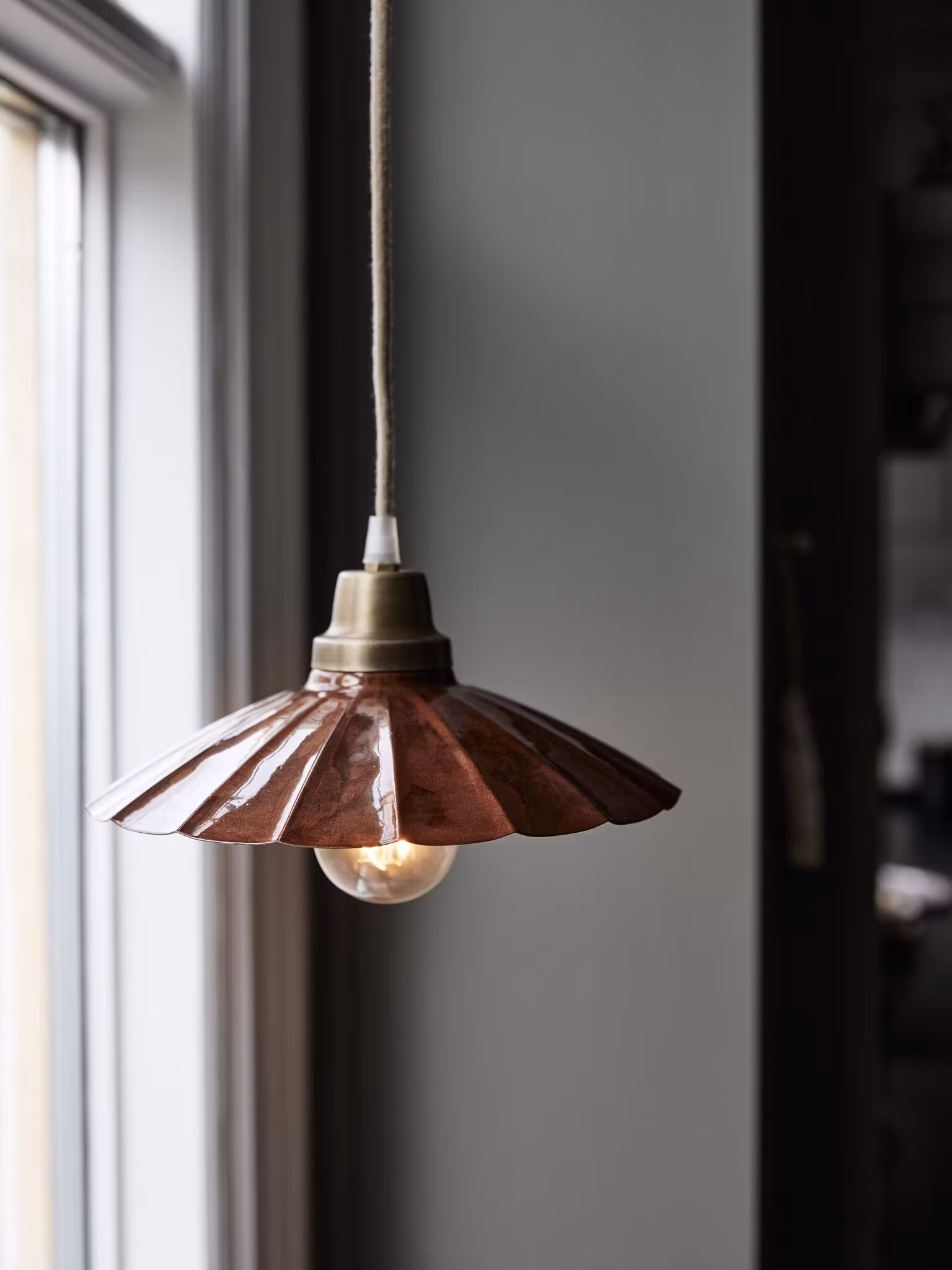 Ester fönsterlampa Terrakotta 24cm
