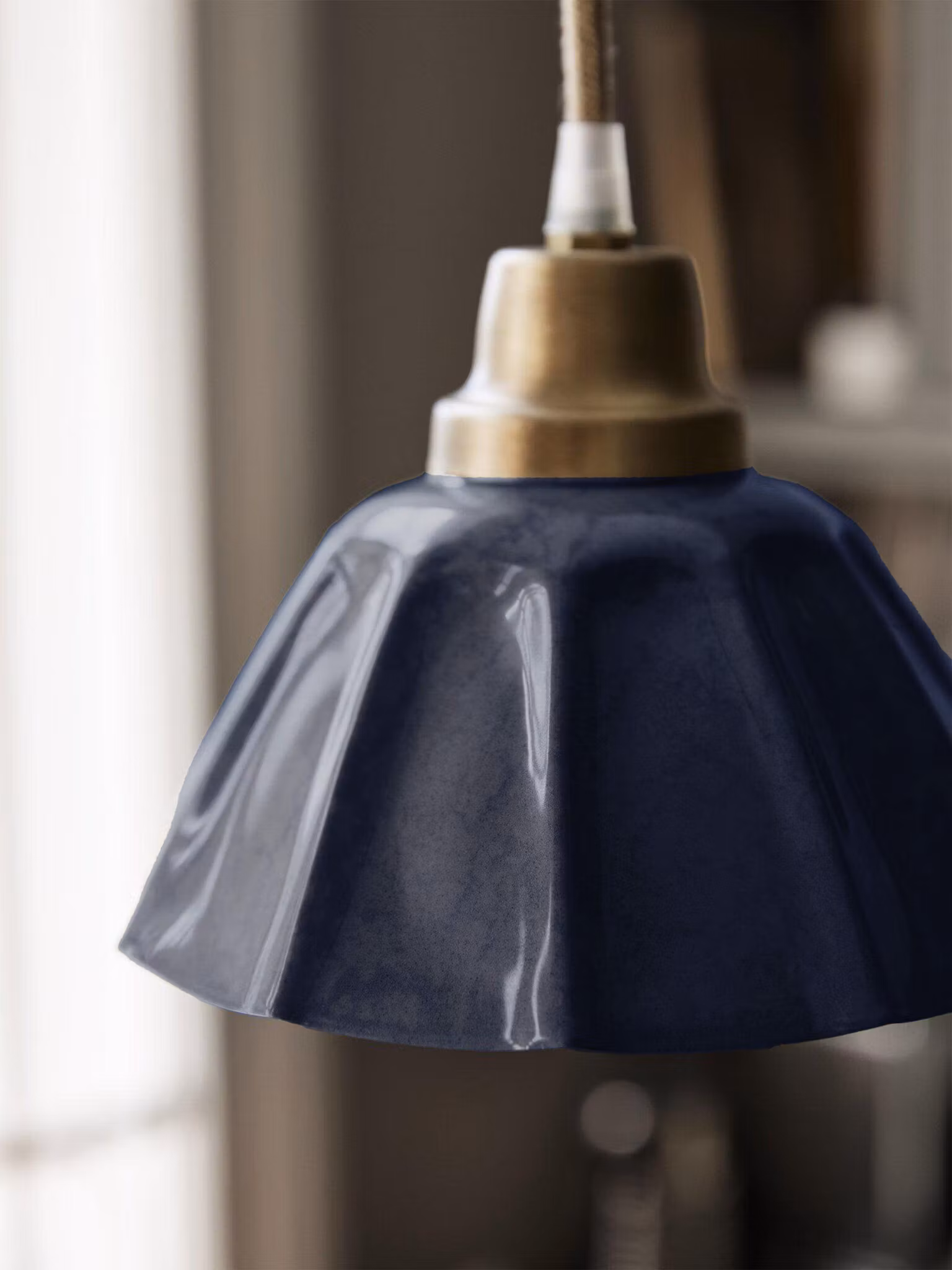 Ester Fönsterlampa Blå 18cm