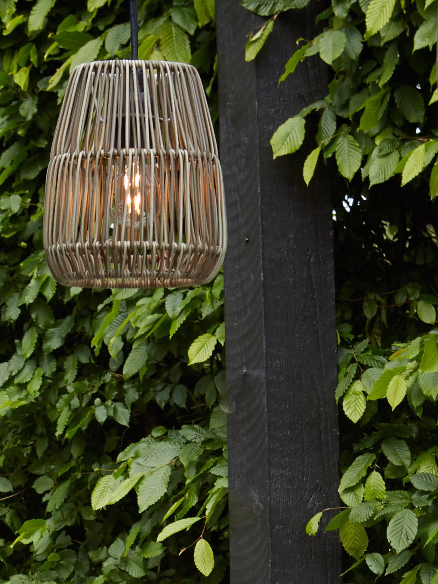 Saigon Takskärm Natur/grå 18cm
