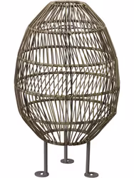 Hanoi Golvskärm Natur 50cm