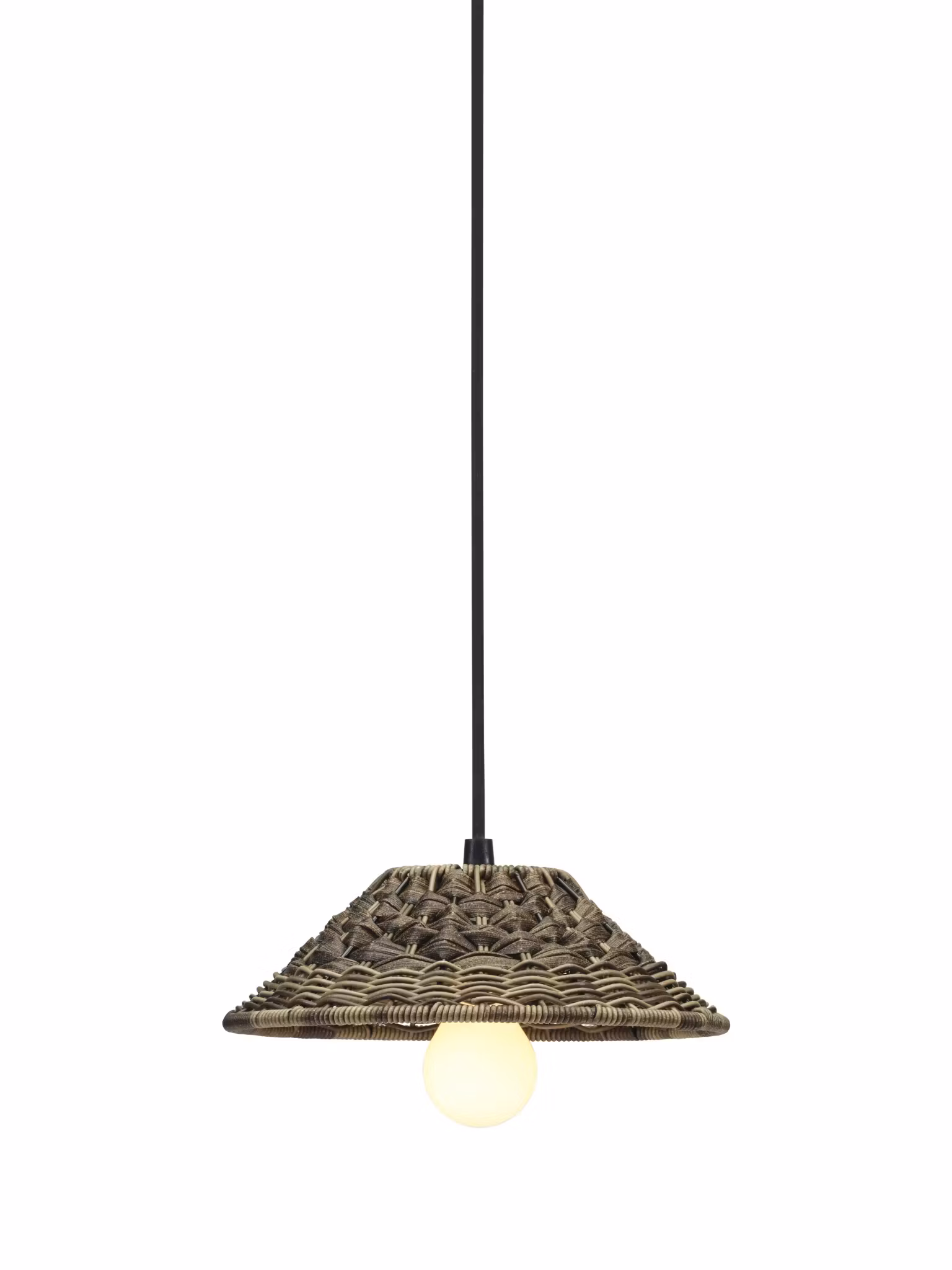Lisen Takskärm Brun natur 27cm