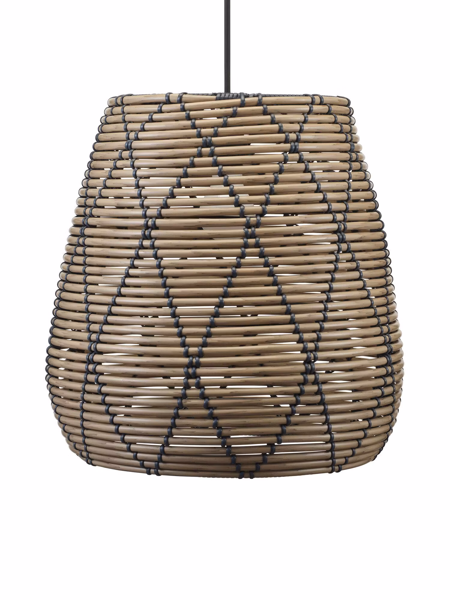 Lollo Takskärm Natur/svart 38cm