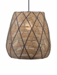 Lollo Takskärm Natur/svart 38cm