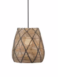Lollo Takskärm Natur/svart 28cm