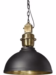 Manchester Taklampa Svart/Mässing 52cm