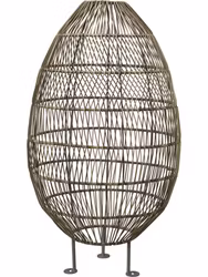 Hanoi Golvskärm Natur 100cm