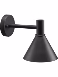 MiniTripp fasadlampa 230V IP44 svart 30cm