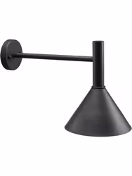 Tripp fasadlampa 230V IP44 svart 50cm