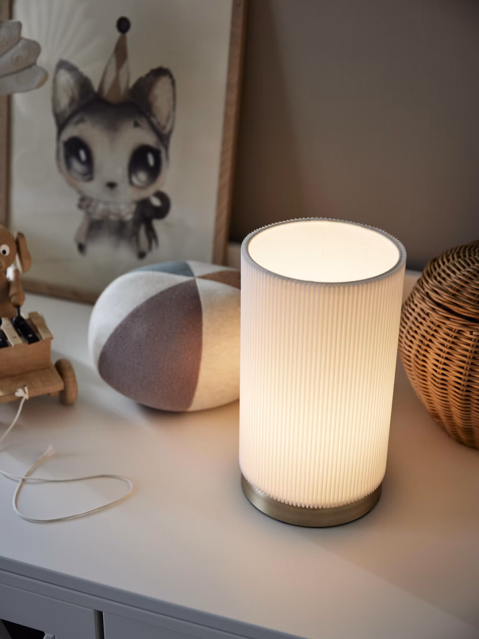 Dora bordslampa Vit 25cm