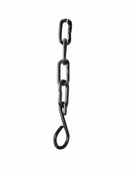 Kedja med krok Grov Råsvart 100cm