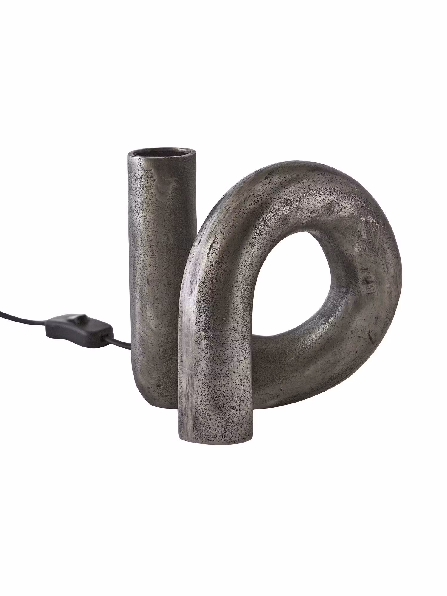Notice Swirl lampfot Råsilver 18cm