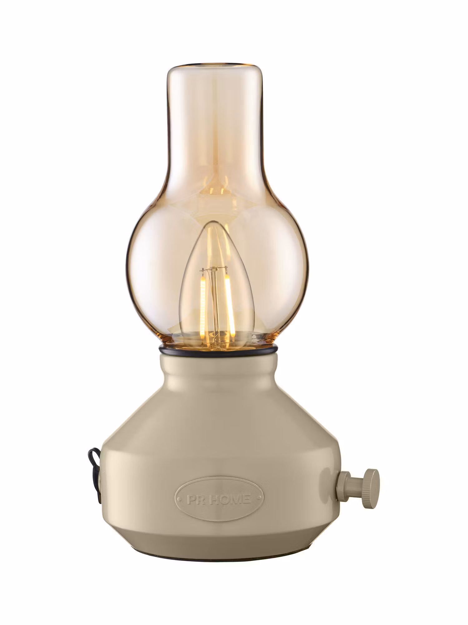 Glimt BordslampaIP44 Laddbar sand/amber
