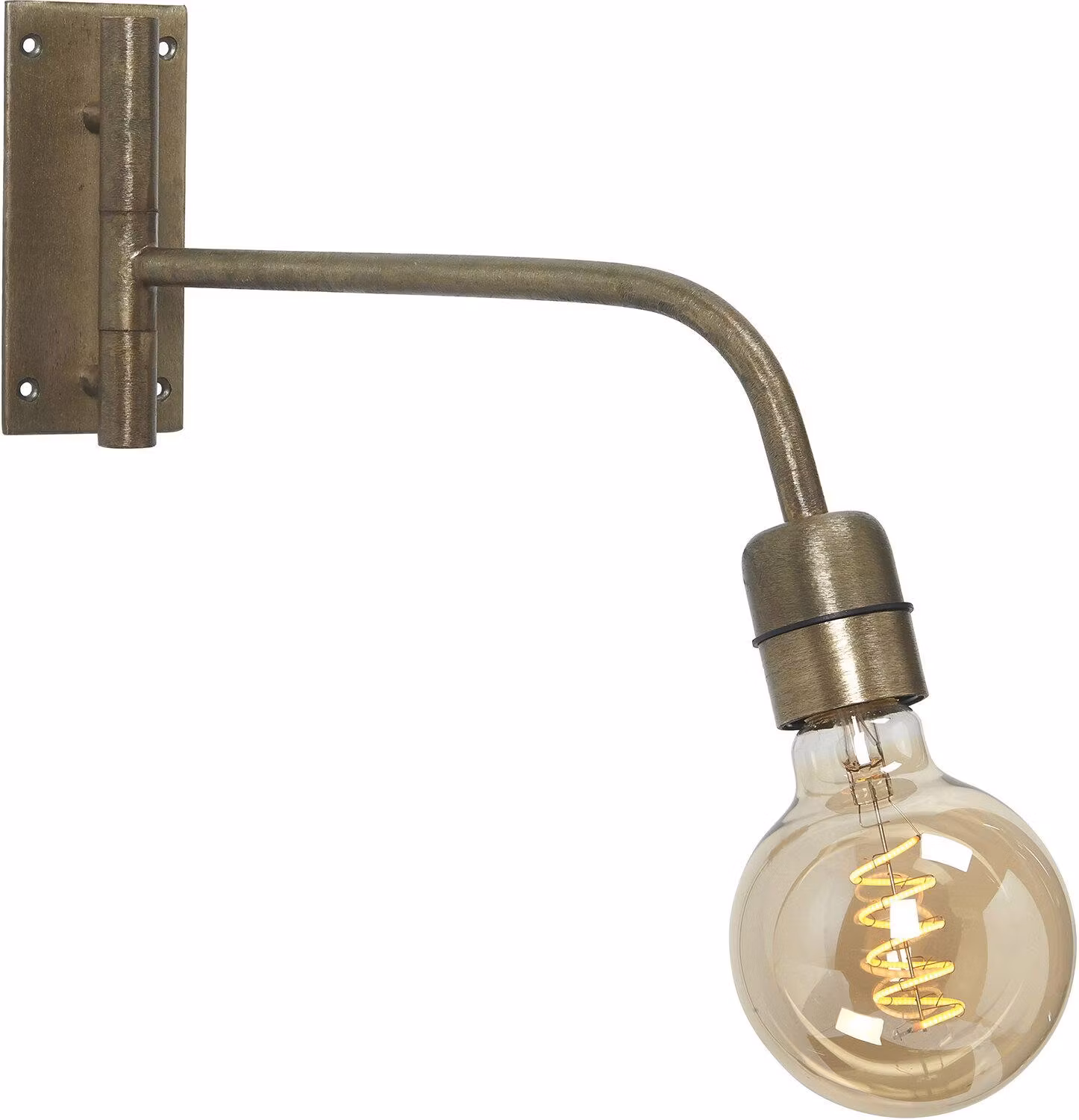 Base vägglampa Beaten gold 34cm