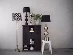 Grace lampfot Chrome 41cm