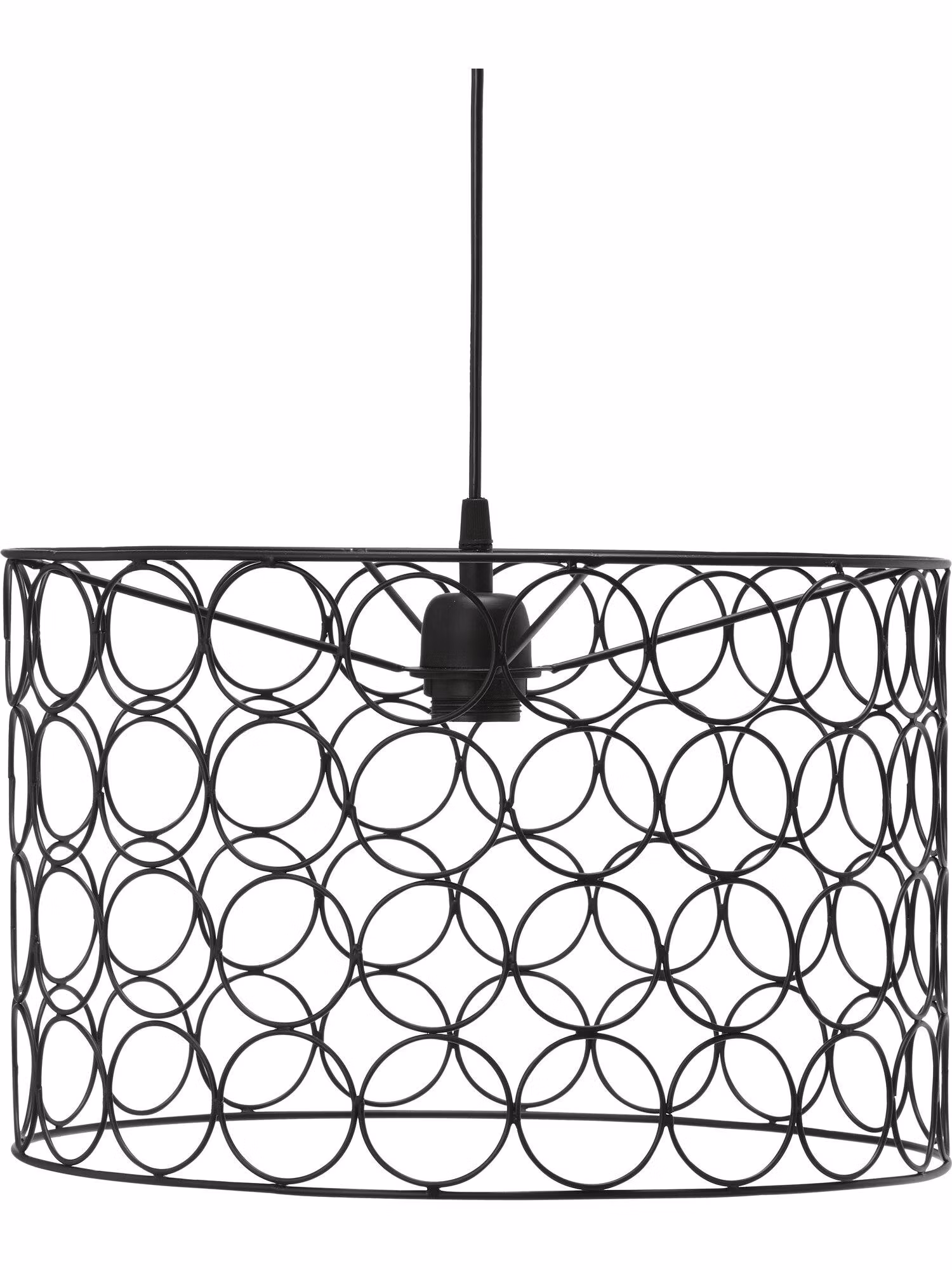 Ring taklampa Matt black 40cm