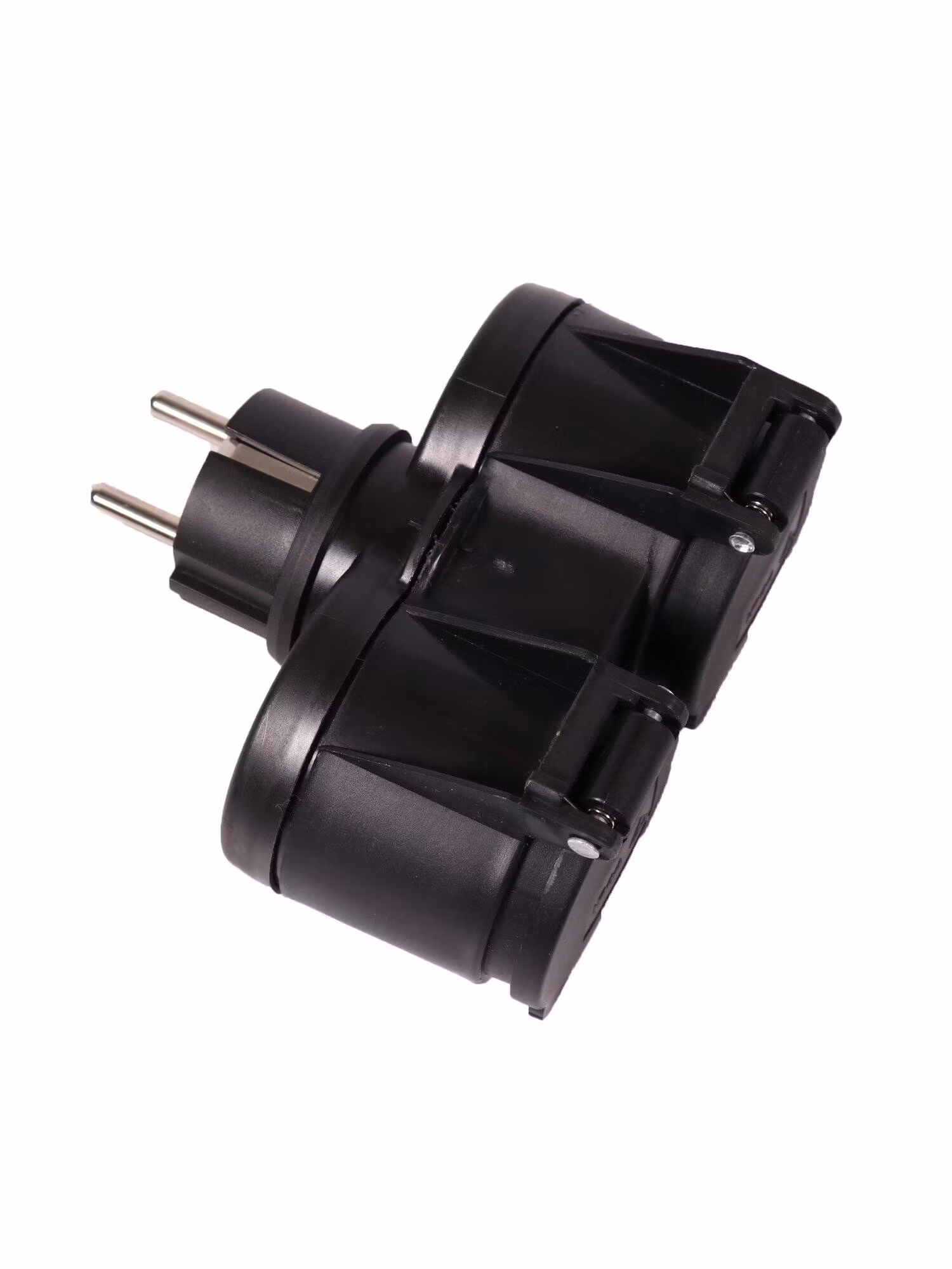 Grenkontakt 2:a IP44 Utomhus Svart 12cm