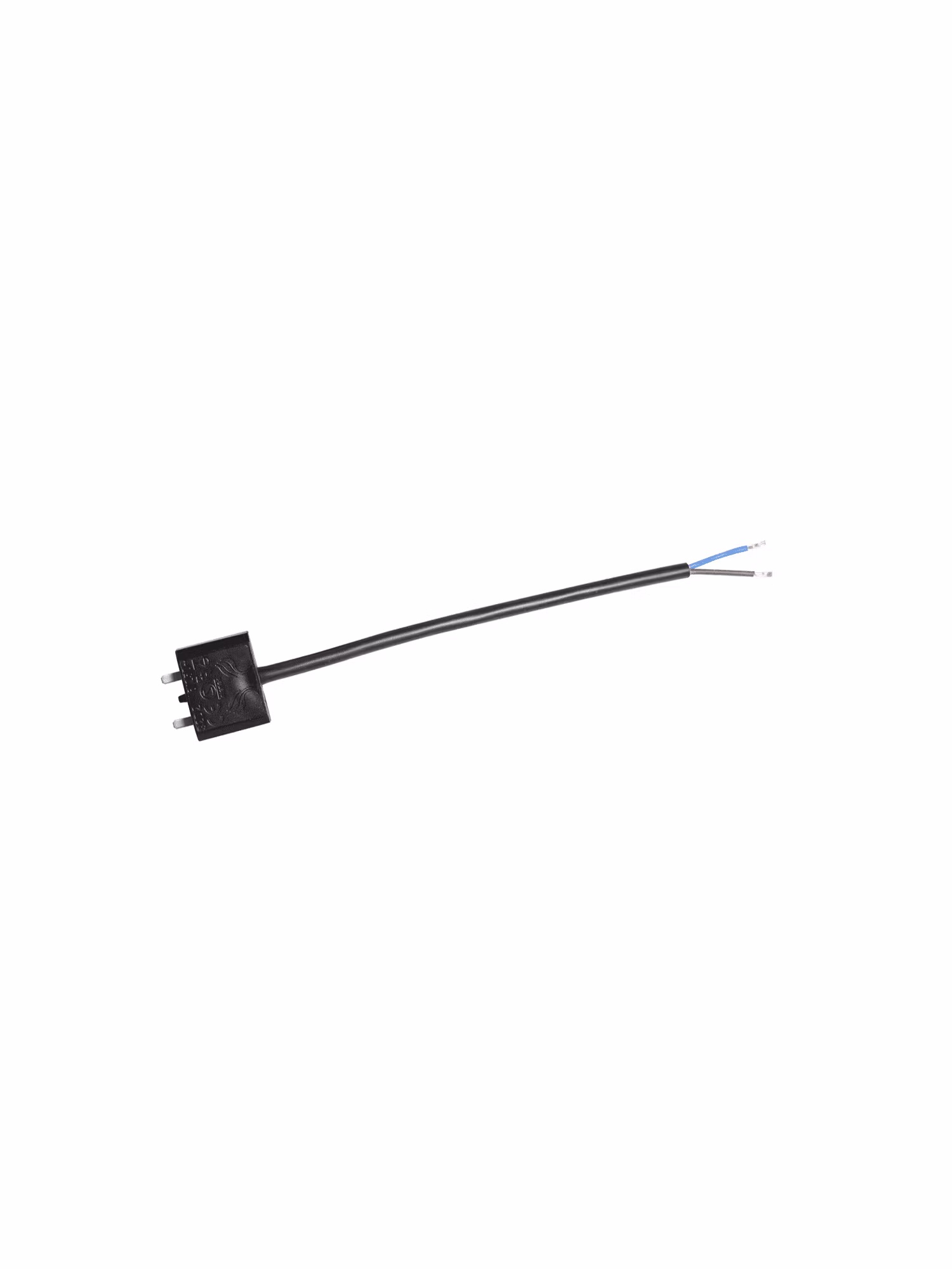 Takkontakt DCL Svart 20cm kabel Ojordad