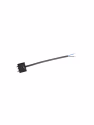 Takkontakt DCL Svart 20cm kabel Ojordad