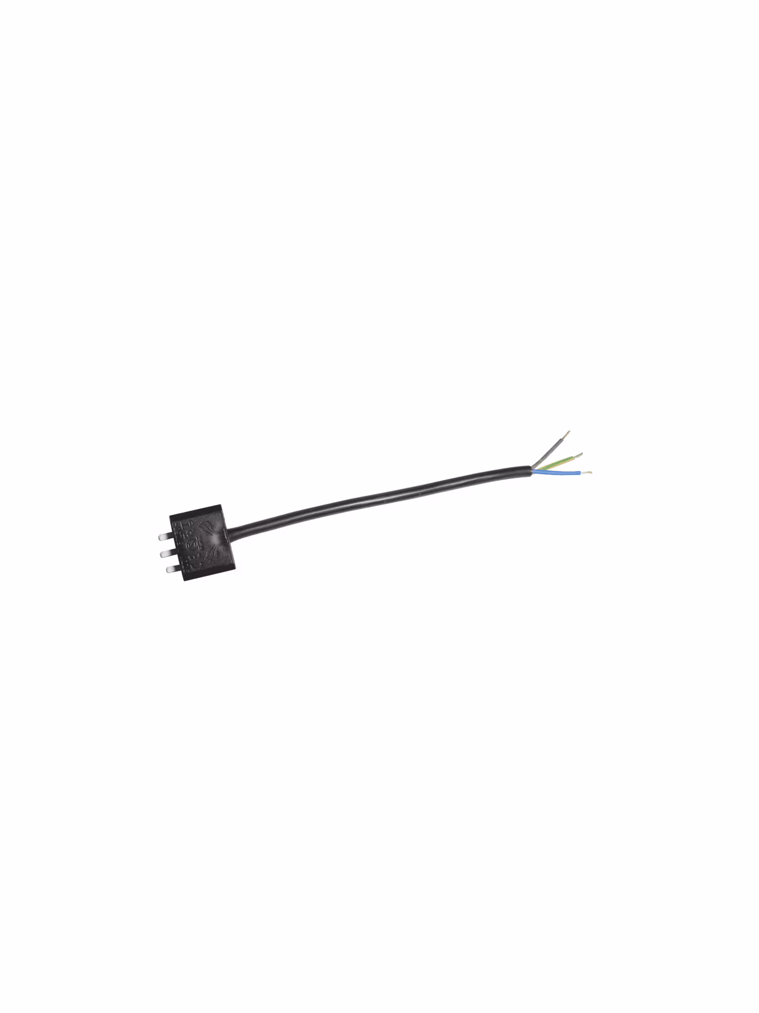 Takkontakt DCL Svart 20cm kabel Jordad