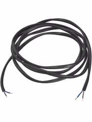 Lampsladd 5m Black, Flat 2x0,75