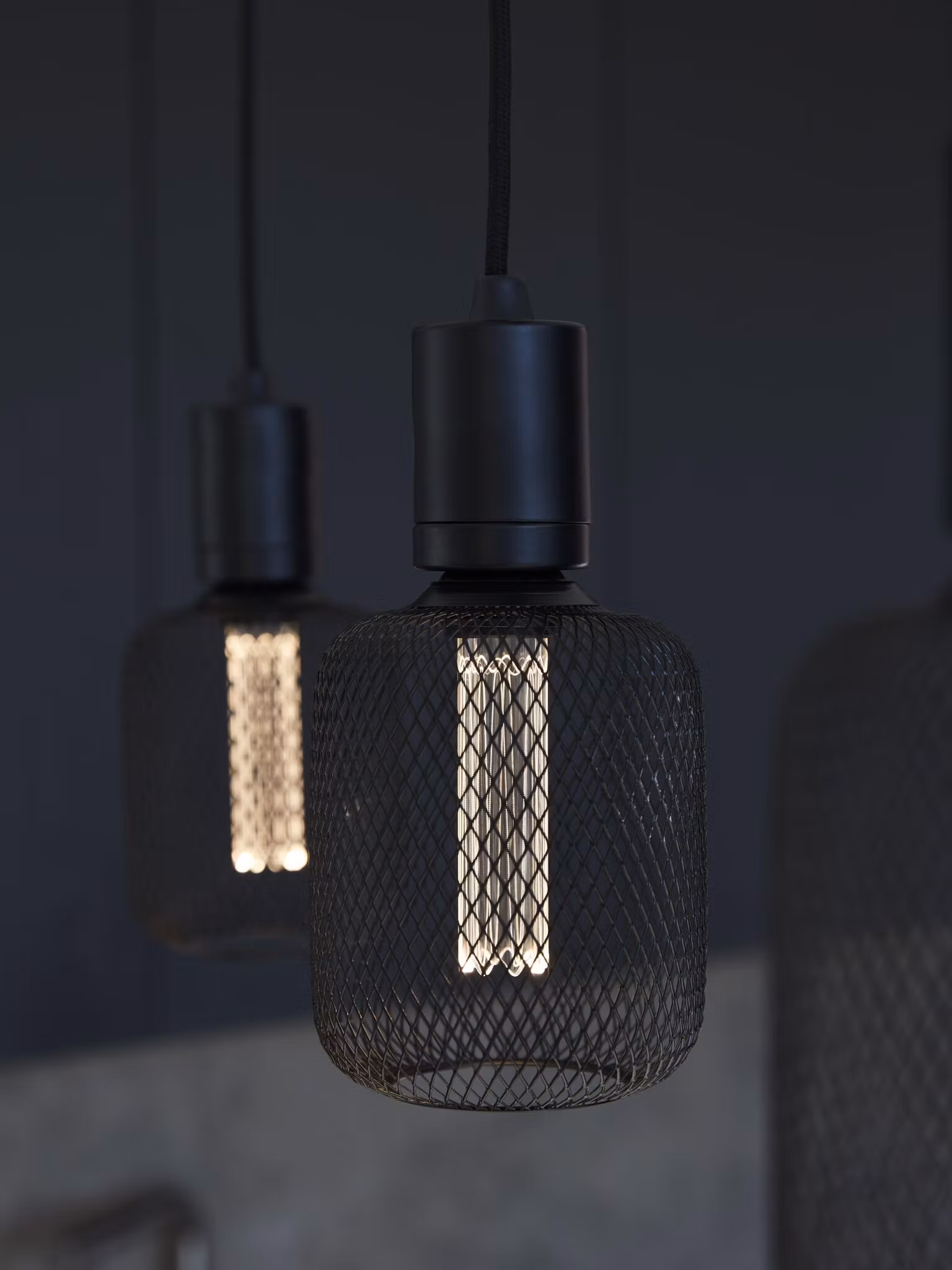 Grid LED Svart, 10cm