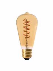 Elect Spiral LED Fil Edison Gold 64mm