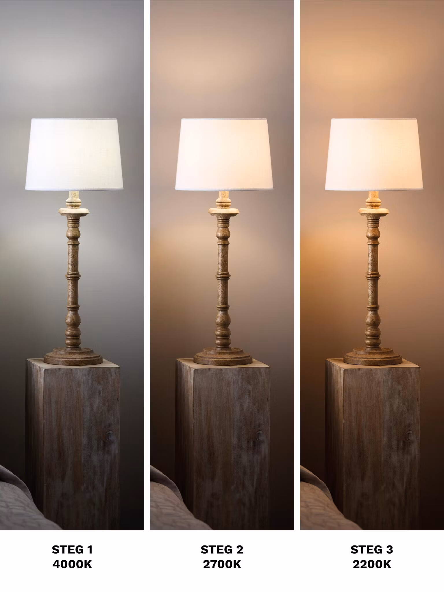Twilight LED 3-steg E27 Klot 4,5cm 4,5W