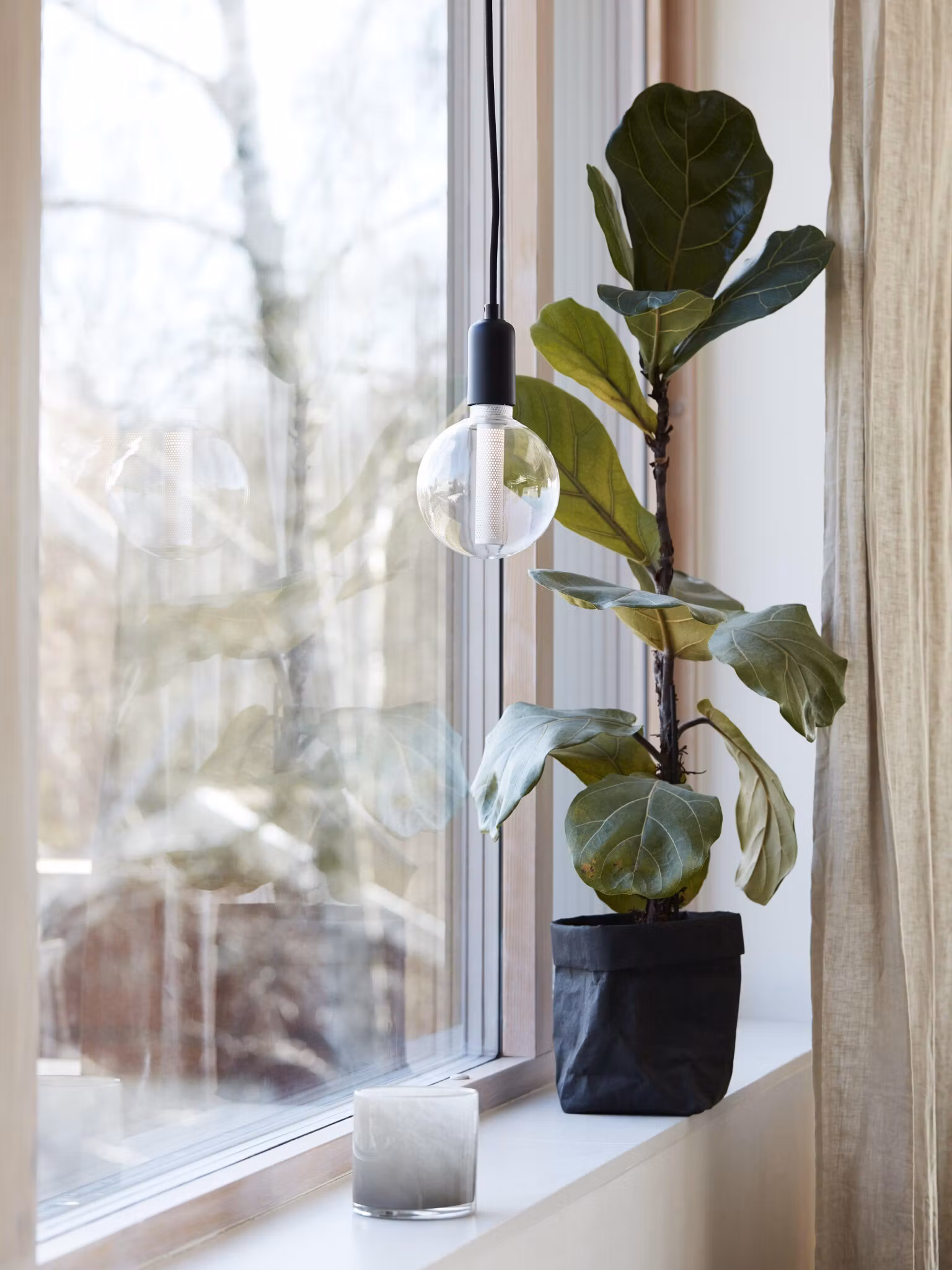 Column fönsterlampa Silver, 12,5cm