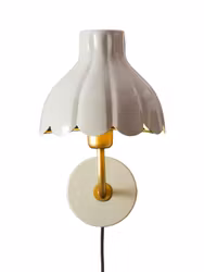 Wells vägglampa Beige/guld 21cm