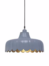 Wells taklampa Denim/guld 43cm