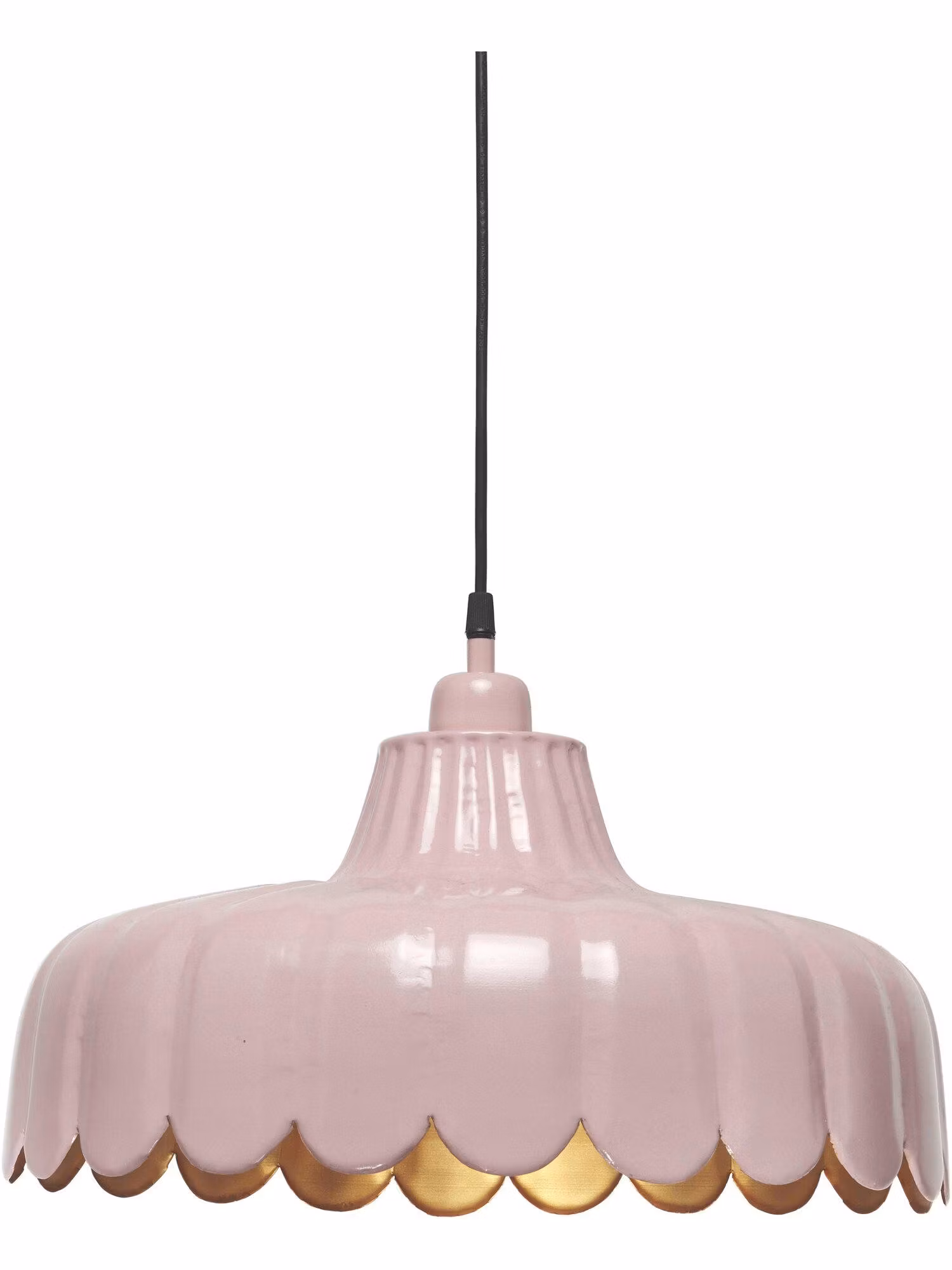 Wells taklampa Rosa/guld 43cm