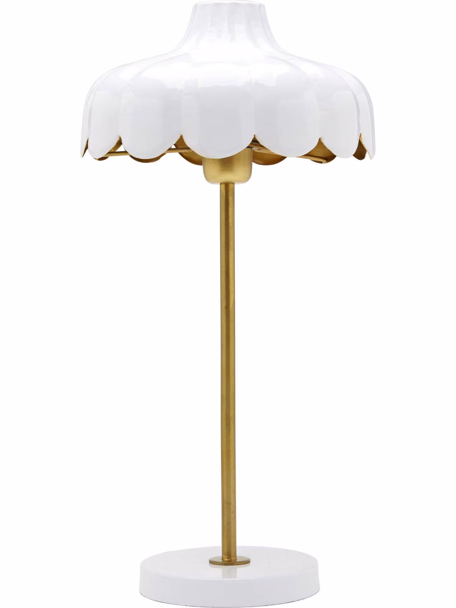 Wells bordslampa Vit/guld 50cm