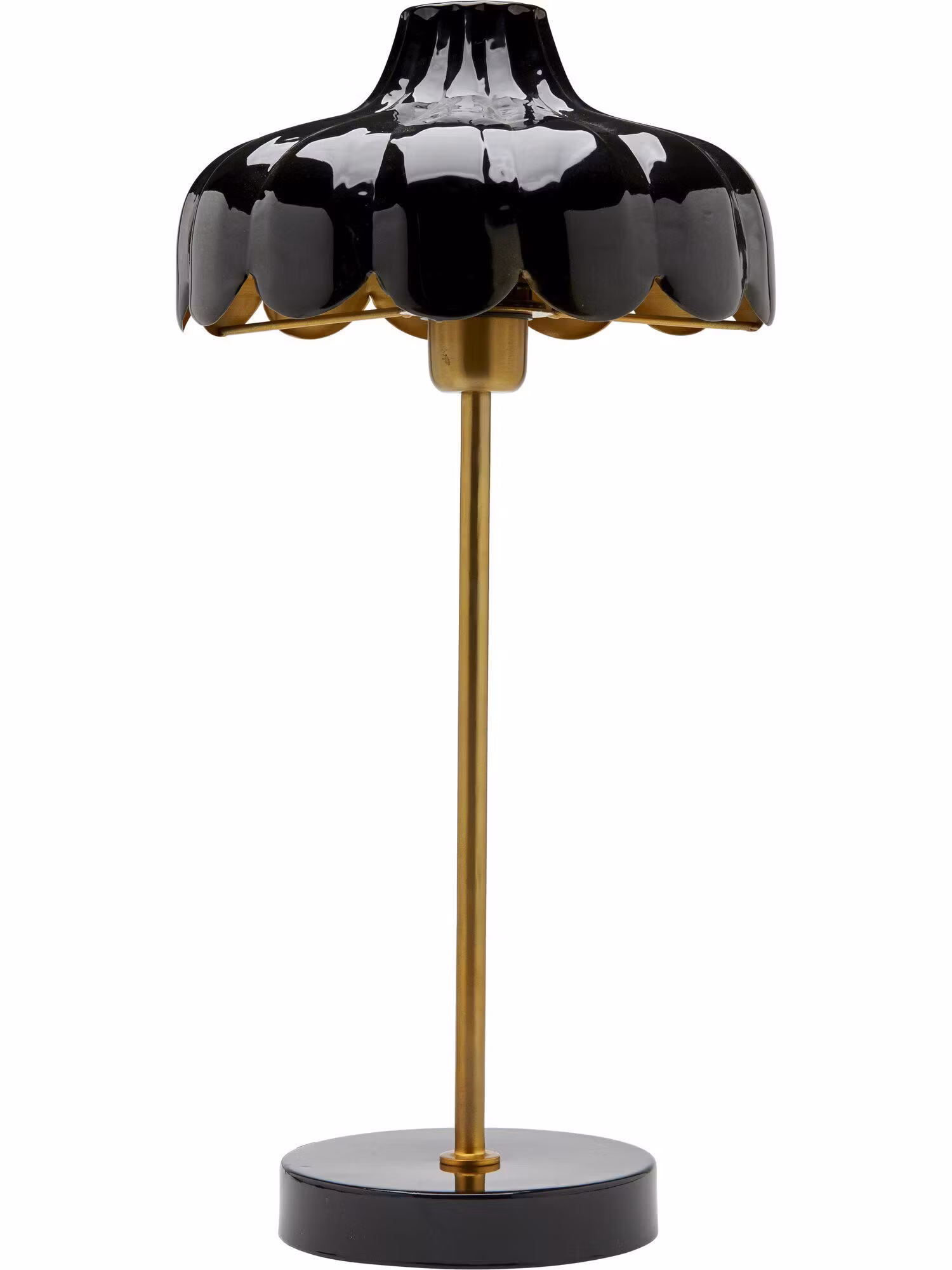 Wells bordslampa Svart/guld 50cm