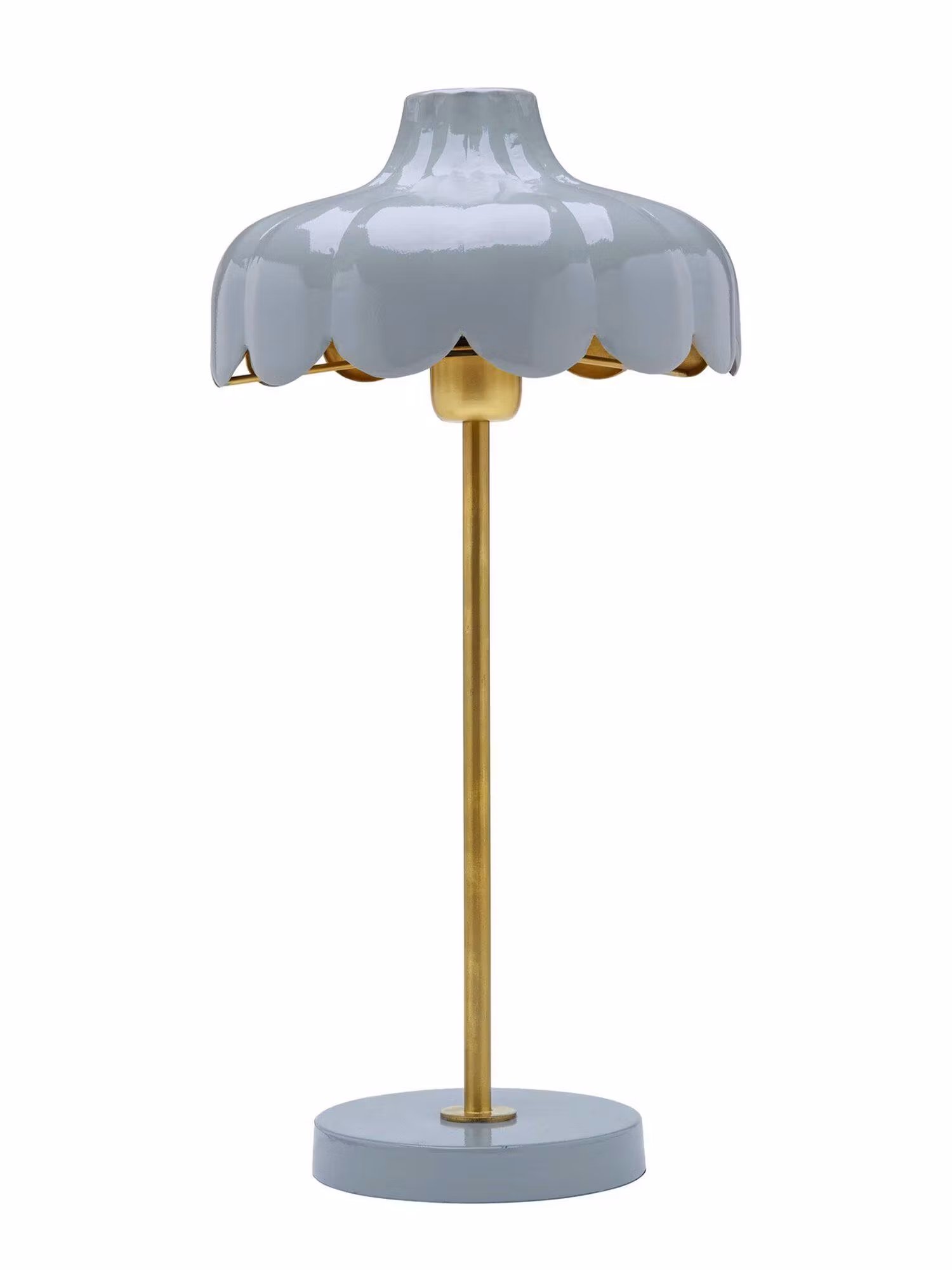 Wells bordslampa Denim/guld 50cm