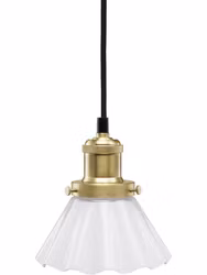 August Fönsterlampa Opal veckad 15cm