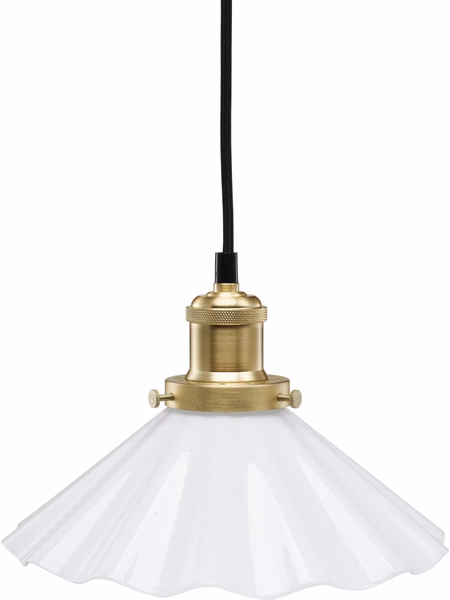 August Fönsterlampa Opal veckad 25cm