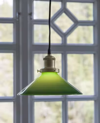 August Fönsterlampa Grön 25cm