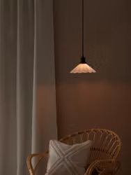 August Lampskärm Opal veckad 25cm