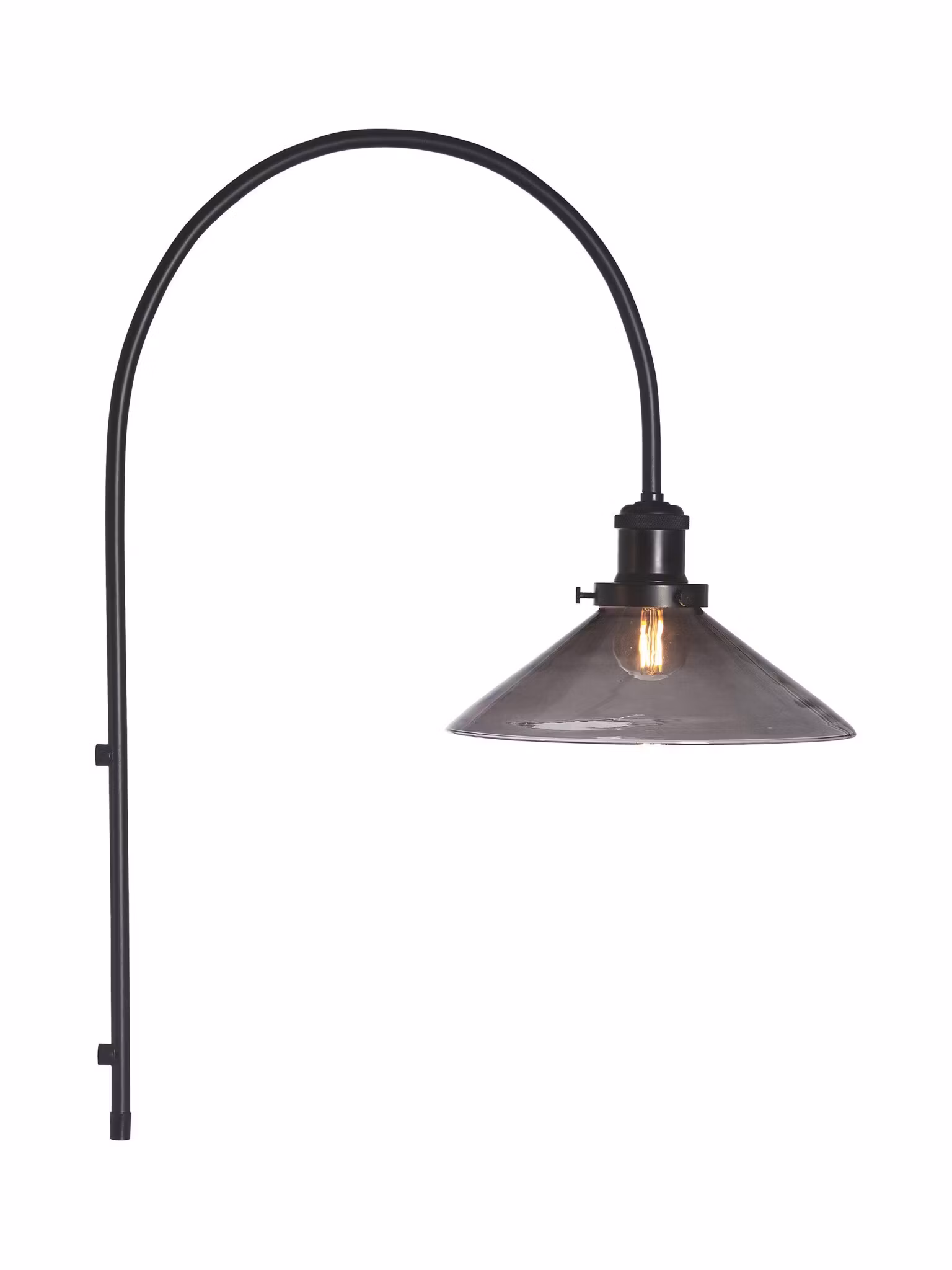August Vägglampa Svart 25cm