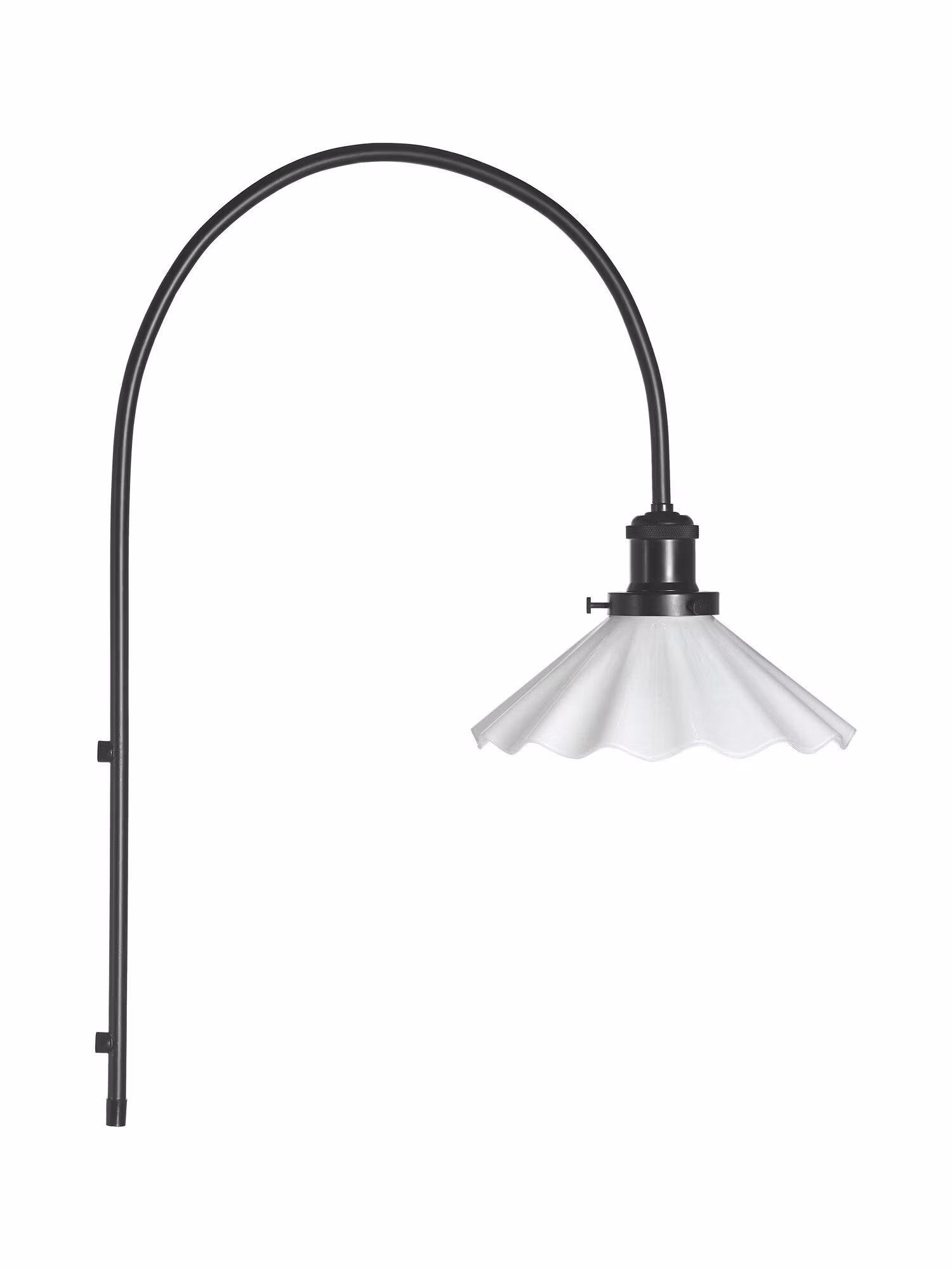 August Vägglampa Opal Veckad 25cm