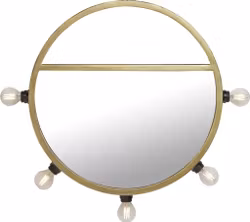 Bea spegellampa Svart/guld 45cm