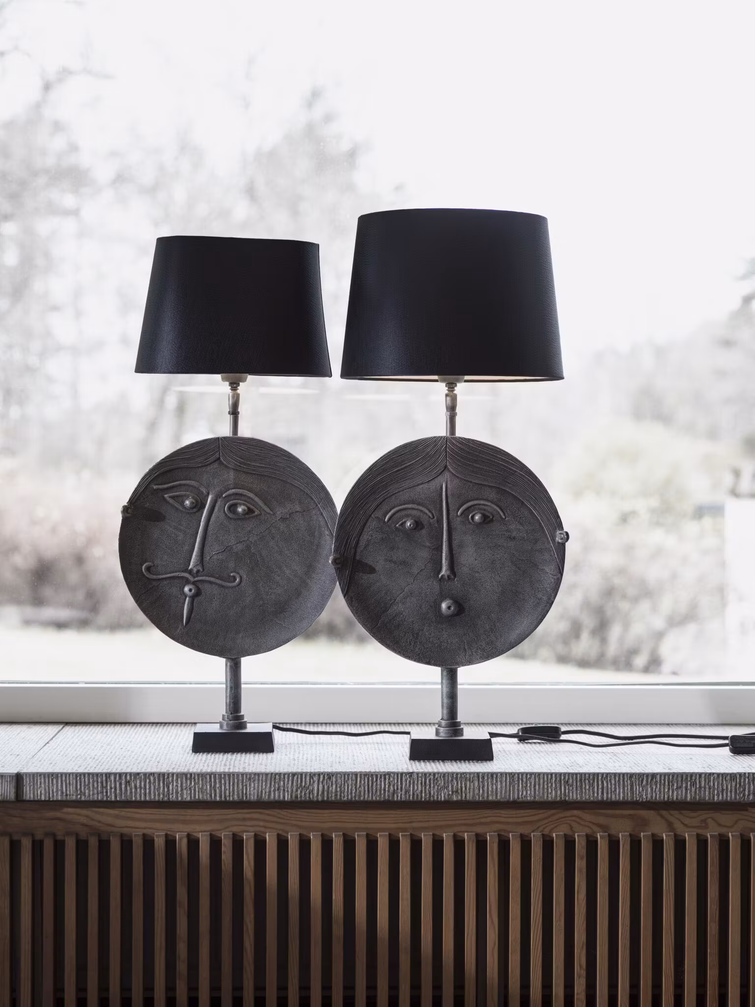 Mrs Round Lampfot Grå 55cm